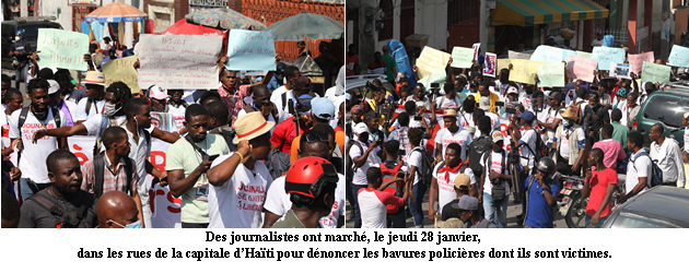 Non à la violence policière contre les journalistes !
